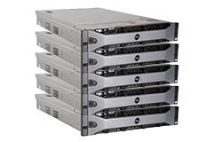 Lot de 5 Serveurs Dell Poweredge R820 - Quadri 8 Cores - 512Go - SSD